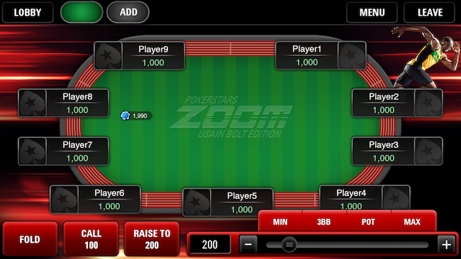 Zoom poker vs regular tables