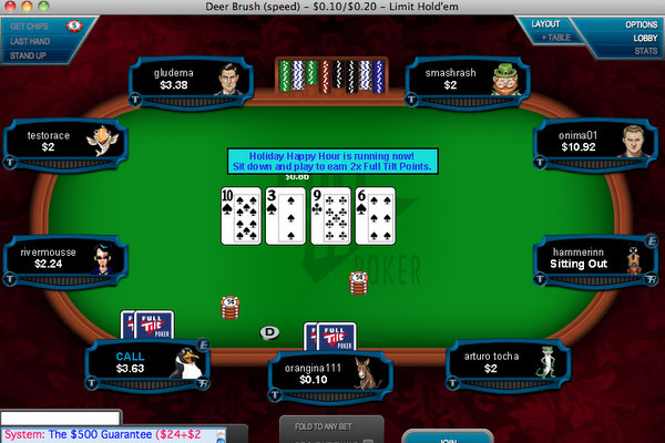 These days you can still find some good spots on Full Tilt Poker as it