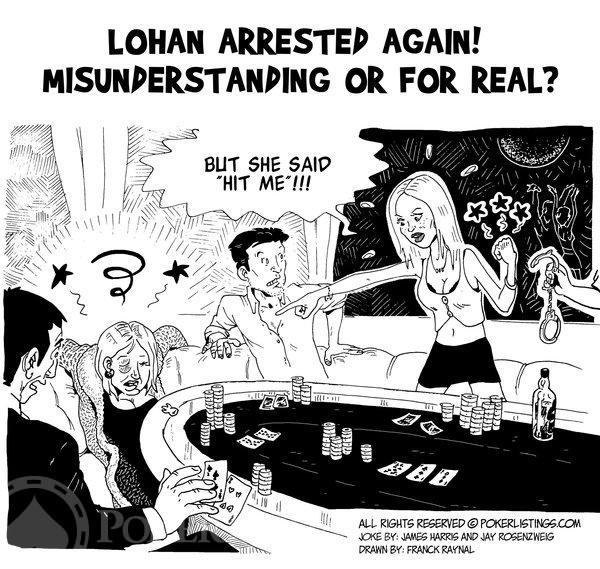 Poker Joker - Lindsay Lohan arrested again
