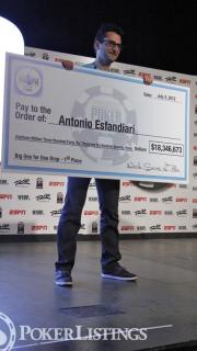 Antonio Esfandiari's One Drop Check