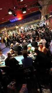 The tournament room.