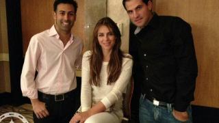 Elizabeth Hurley with Ali Nejad and Brandon Adams