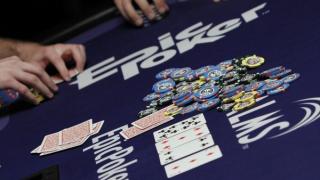 Epic Poker logo on table