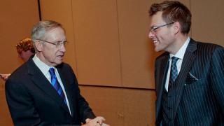 Harry Reid (left) and Chad Elie