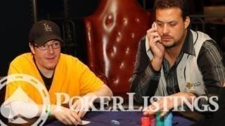 Jamie Gold and Jean-Robert Bellande at the Dream Team Poker event.