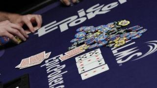 Epic Poker logo on table
