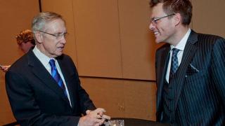 Harry Reid (left) and Chad Elie