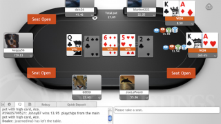Party Poker table