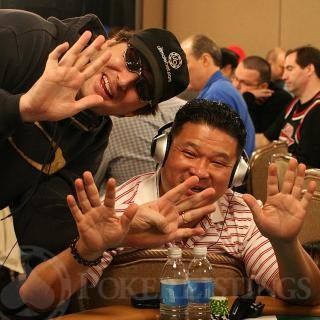 Johnny Chan and Phil Hellmuth