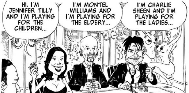 Celebrities Playing Poker for Charity