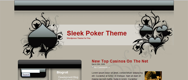 Sleek poker