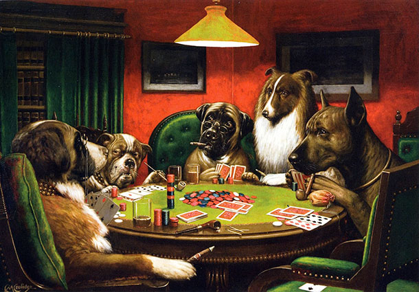 the card players dogs