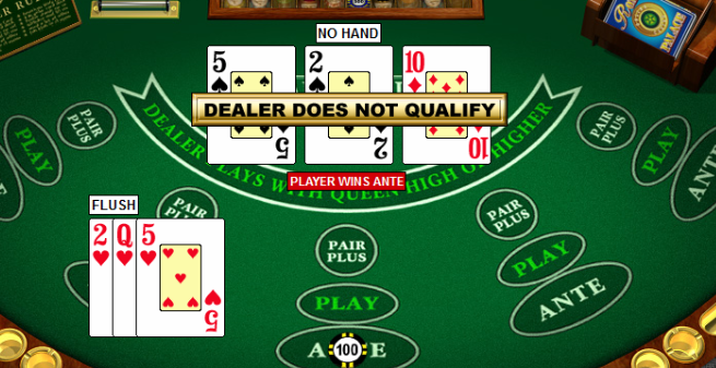 3 card poker strategy practice