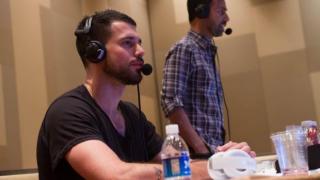 Nick Schulman commentating IMG 4902