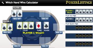 Poker Winning Order Chart