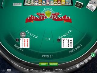 punto banco baccarat online