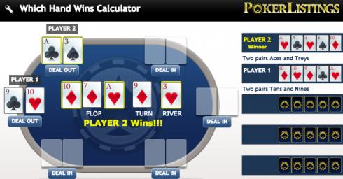 poker rules winning hands