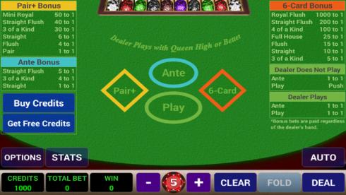 Play Free Three Card Poker Game