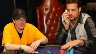 Jamie Gold and Jean-Robert Bellande at the Dream Team Poker event.