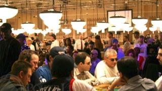 The final table of the WSOP 2005 $1,500 Limit Hold'em tournament