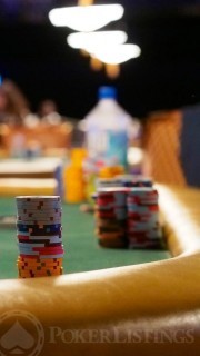 Chip Stacks at Dinner Break in 50K