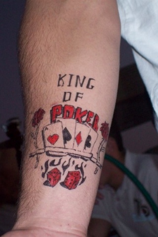 Cartes Tattoo As King  Card tattoo, Poker tattoo, Playing card tattoos